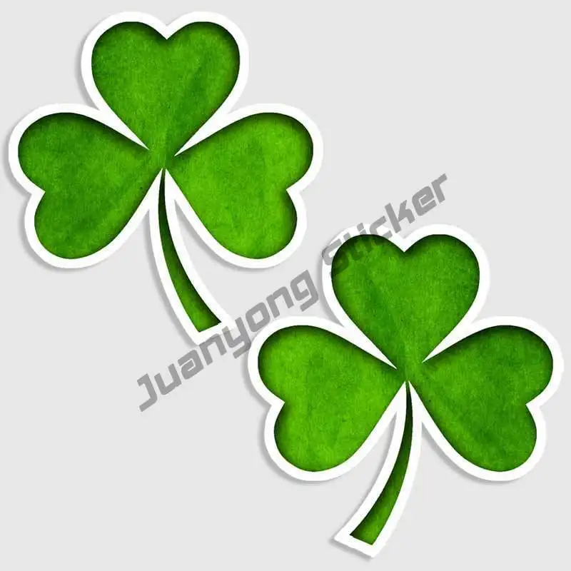 Car Accessories Ireland - 2pk Irish Shamrock Clover Naklejka Irlandia