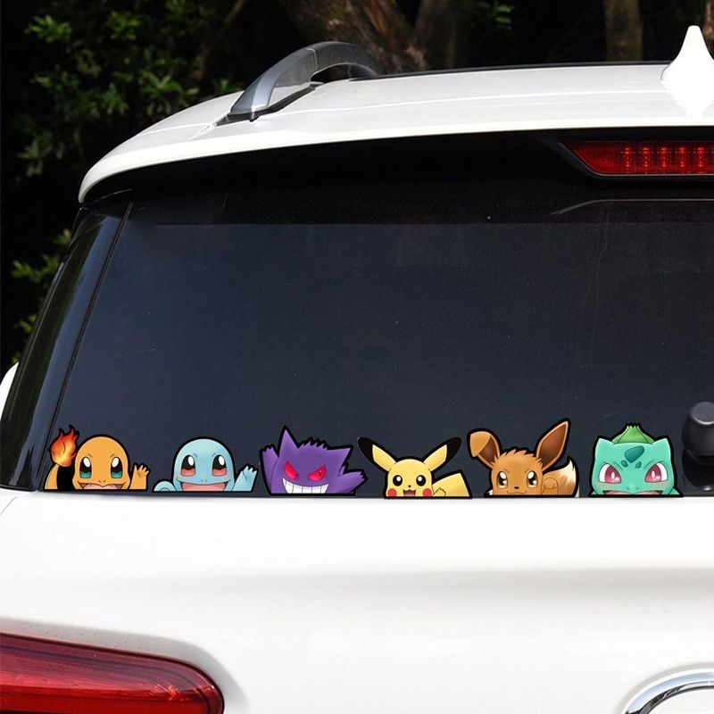Car Accessories Rear - Naklejka na szybę samochodu Pokémon, naklejka
