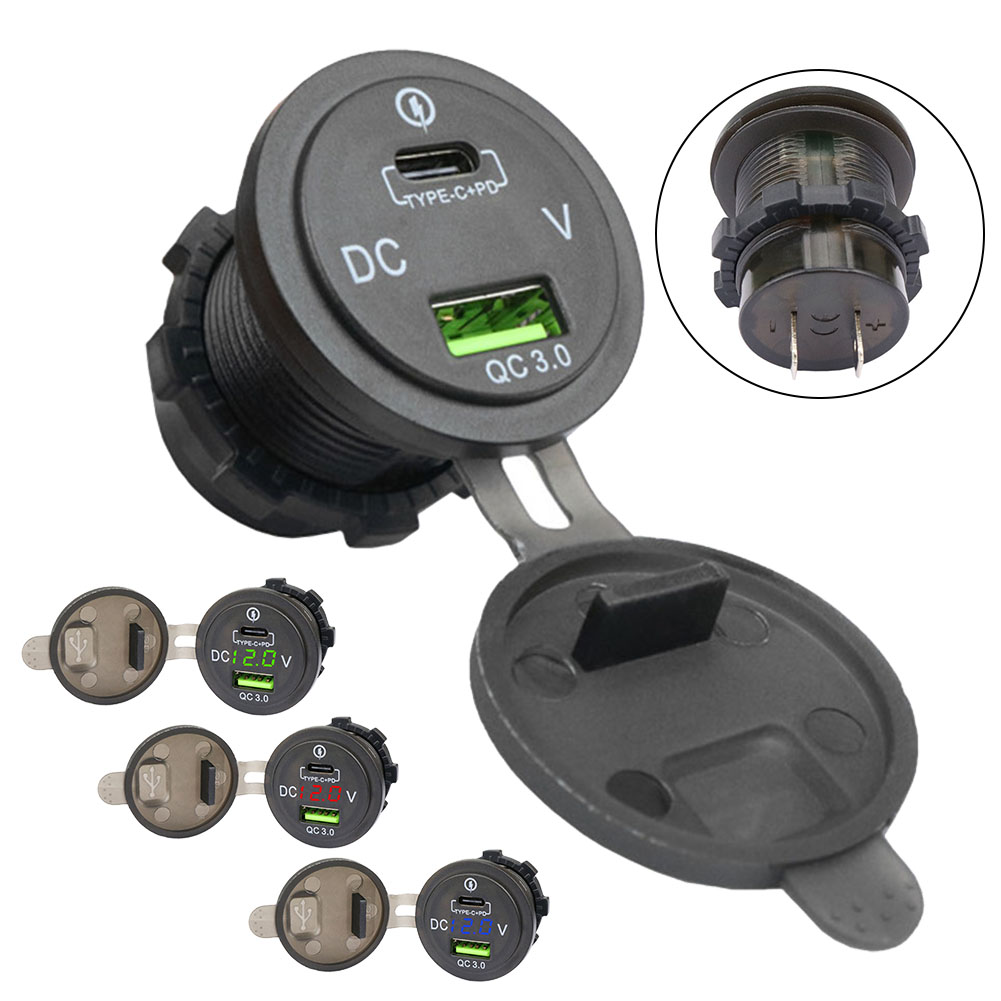 Gniazdo LED QC 3.0 z woltomier – Car Accessories Qc recenzja i cena