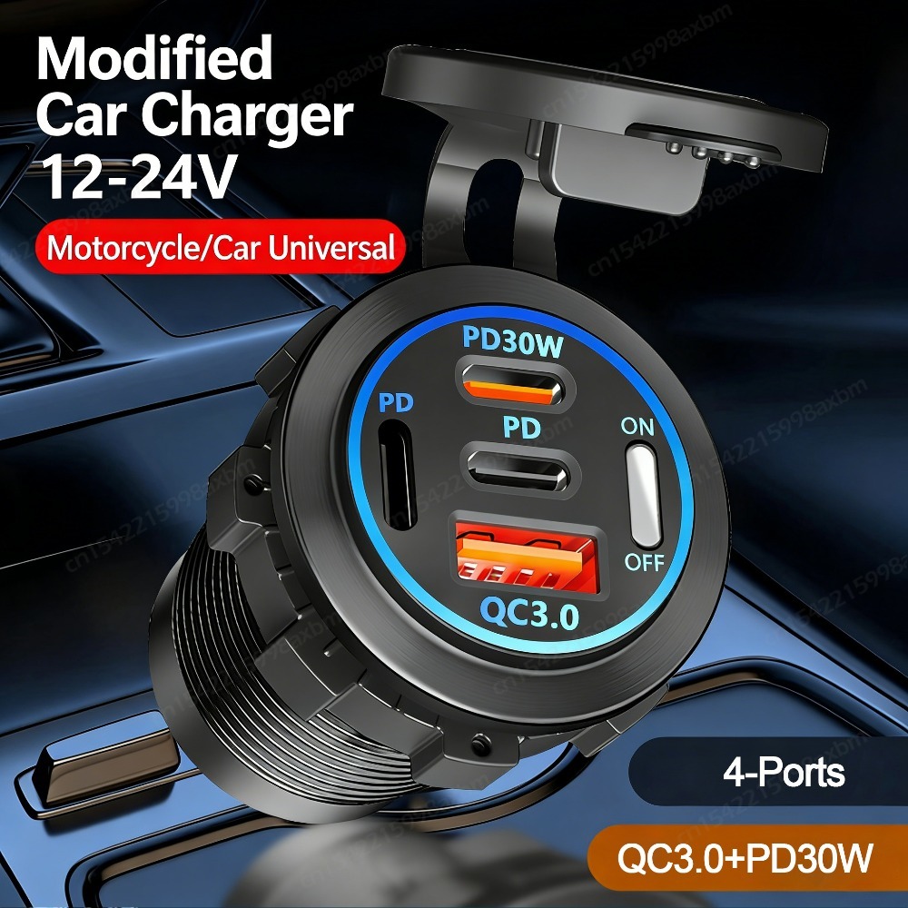Gniazdo USB-C 12V QC3.0 PD Typ – Car Accessories Qc recenzja i cena