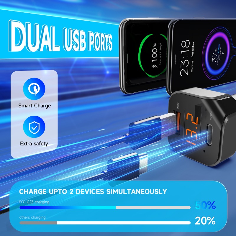 C23 Bluetooth 5.1 Samochodowy  – Car Accessories Qc recenzja i cena